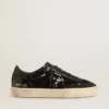 Women's Soul Star in black sequins with black suede heel tab