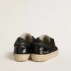 Women's Soul Star in black sequins with black suede heel tab