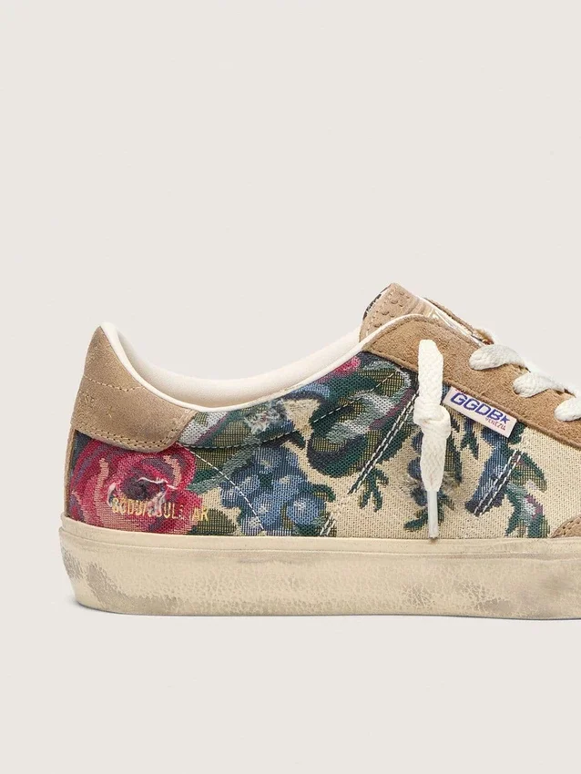 Women’s Soul Star in canvas and suede with colorful print