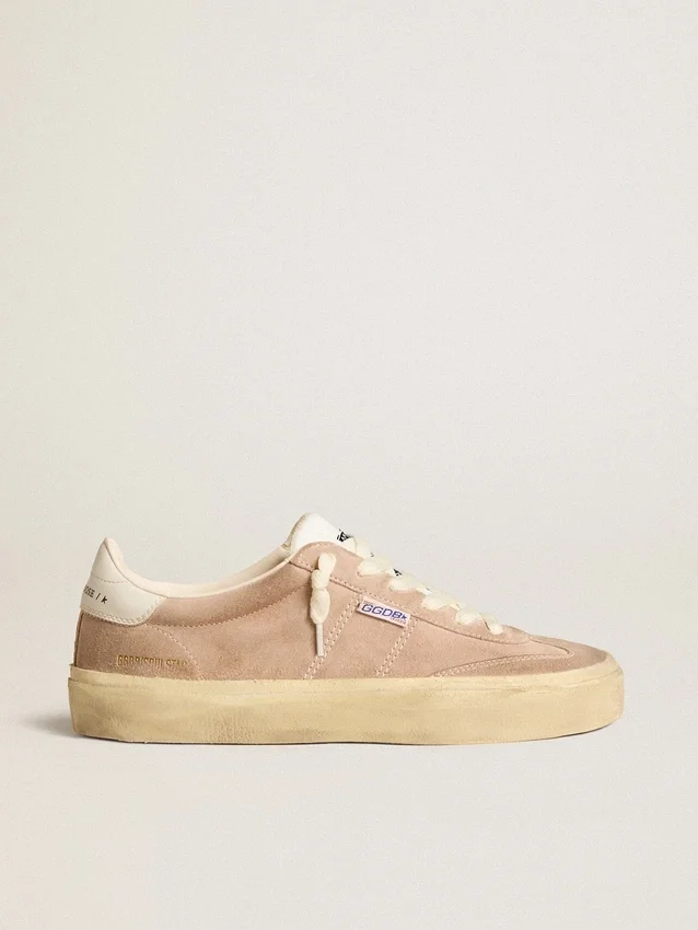 Women's Soul Star in pink suede with milk-white leather heel tab