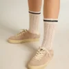Women's Soul Star in pink suede with milk-white leather heel tab