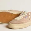 Women's Soul Star in pink suede with milk-white leather heel tab