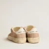 Women's Soul Star in pink suede with milk-white leather heel tab