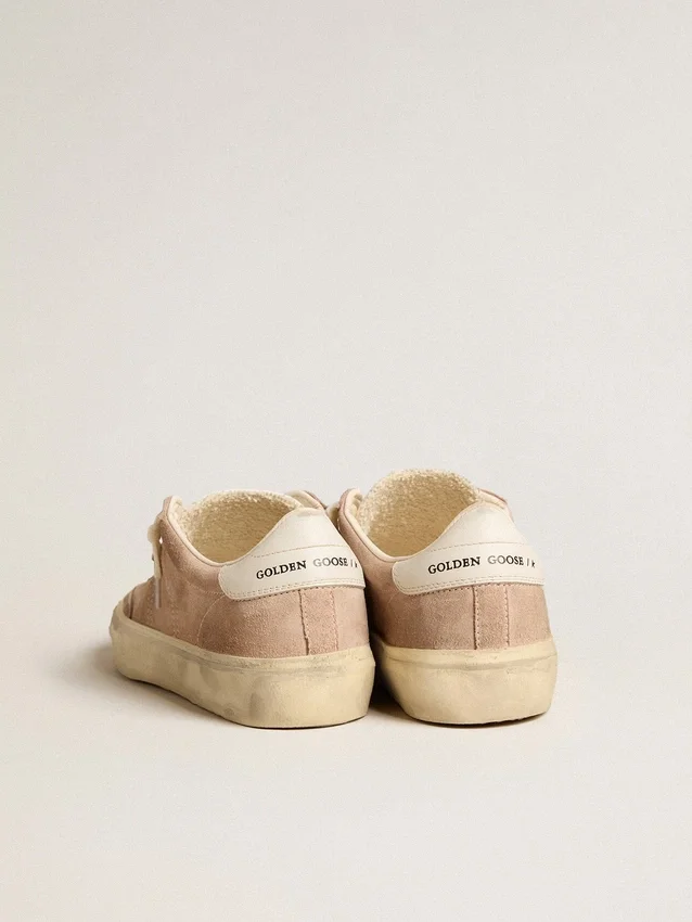 Women's Soul Star in pink suede with milk-white leather heel tab
