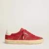 Women’s Soul Star in red suede with white leather heel tab