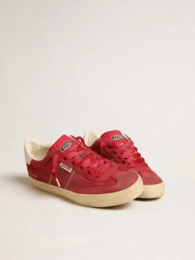 Women’s Soul Star in red suede with white leather heel tab
