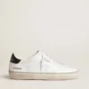 Women's Soul Star in white leather with black leather heel tab