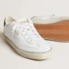 Women's Soul Star in white leather with black leather heel tab