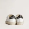 Women's Soul Star in white leather with black leather heel tab