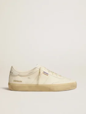 Women's Soul Star in white nappa with white leather heel tab