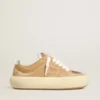 Women's Space-Star Cube in tobacco suede with perforated star