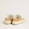 Women's Space-Star Cube in tobacco suede with perforated star