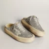 Women's Space-Star Sabot in glitter with ice-gray star and tab