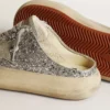 Women's Space-Star Sabot in glitter with ice-gray star and tab