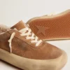 Men's Space-Star in tobacco-colored suede and shearling lining