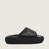 Women's Space-Star slip-ons in black leather