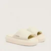 Men's Space-Star Slide slip-ons in white leather