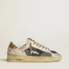 Women's Stardan in nappa and mesh with leopard-print pony skin heel tab