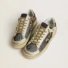 Women's Stardan in nappa and mesh with leopard-print pony skin heel tab