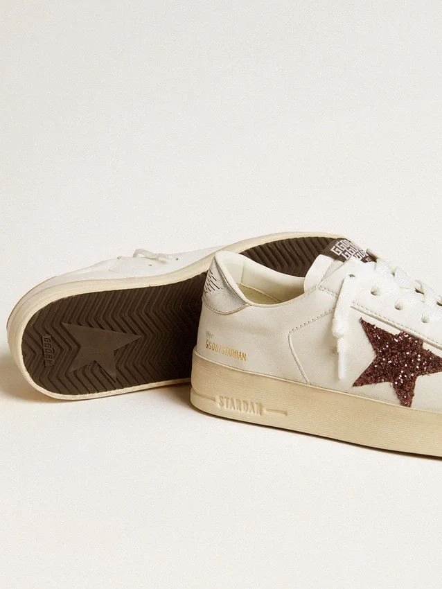 Women's Stardan in nappa with glitter star and metallic leather heel tab