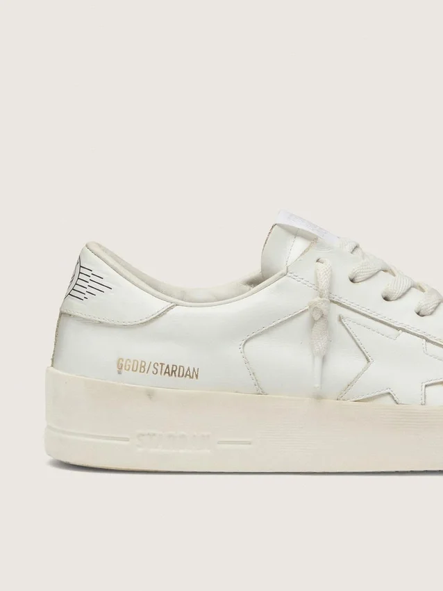 Women's Stardan in total white leather