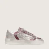 Men’s Stardan LAB in burgundy and silver leather and glitter