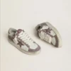 Women's Stardan LTD in nappa leather and suede with mauve suede star and lavender suede heel tab