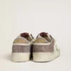 Women's Stardan LTD in nappa leather and suede with mauve suede star and lavender suede heel tab