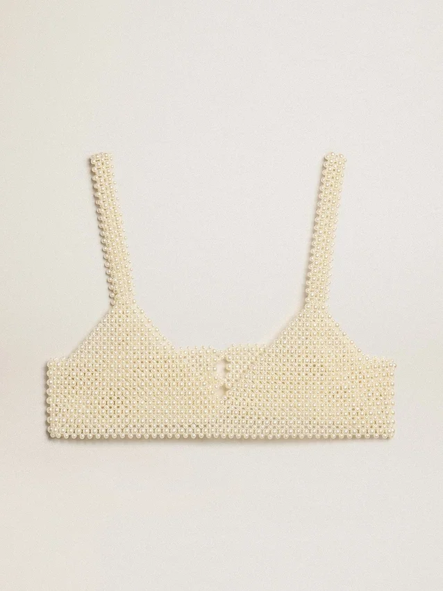 Women’s string of pearls top