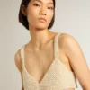 Women’s string of pearls top