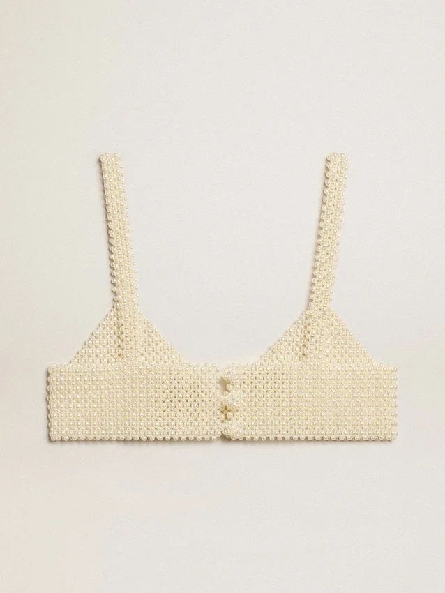 Women’s string of pearls top