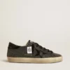 Women’s Super-Star in black Swarovski crystals with black suede star