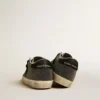 Women’s Super-Star in black Swarovski crystals with black suede star