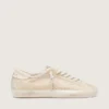 Men’s Super-Star in cream suede with perforated star and bead insert