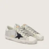 Women's Super-Star in leather with black star