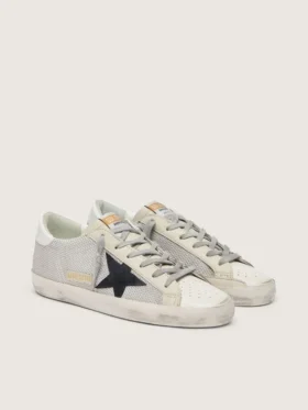 Women’s Super-Star in leather with black star