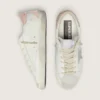Women’s Super-Star in leather with Swarovski crystal star and heel tab