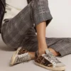 Women's Super-Star in leopard print leather