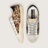 Women's Super-Star in leopard print leather