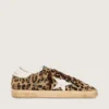 Women’s Super-Star in leopard-print pony skin with leather star and heel tab