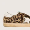 Women’s Super-Star in leopard-print pony skin with leather star and heel tab
