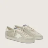 Women’s Super-Star in light gray suede with white leather star