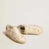 Women's Super-Star in nappa leather with perforated star and suede heel tab
