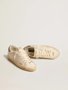 Women’s Super-Star in nappa leather with perforated star and suede heel tab