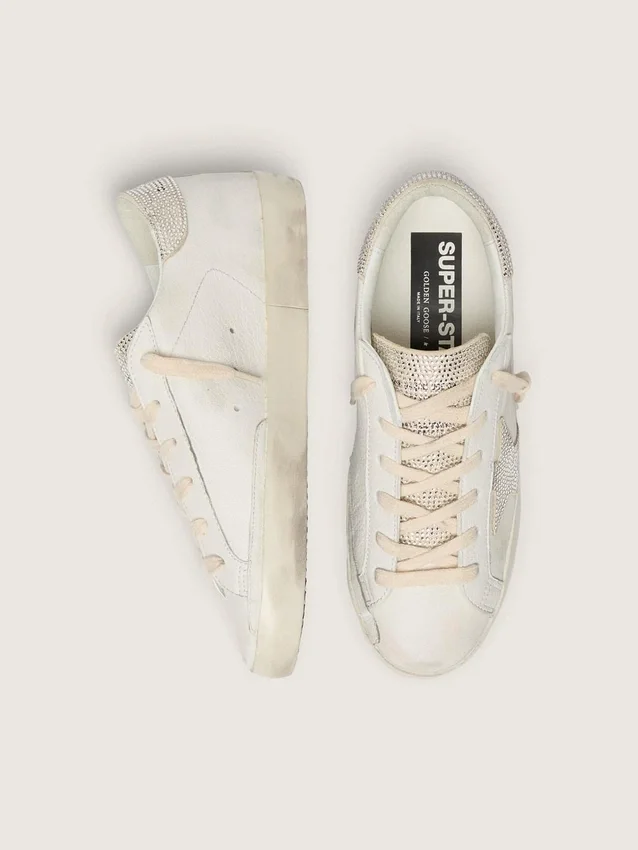 Women’s Super-Star in nappa leather with Swarovski crystal star and heel tab