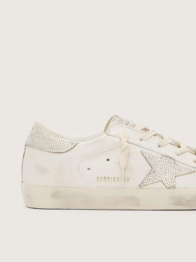 Women’s Super-Star in nappa leather with Swarovski crystal star and heel tab