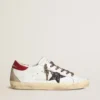 Women's Super-Star in nappa with glitter star and red nappa heel tab