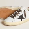 Women's Super-Star in nappa with glitter star and red nappa heel tab