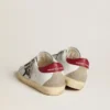 Women's Super-Star in nappa with glitter star and red nappa heel tab