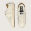 Women’s Super-Star in nappa with silver glitter star and all-over lettering